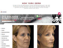 Tablet Screenshot of newyorkderm.org